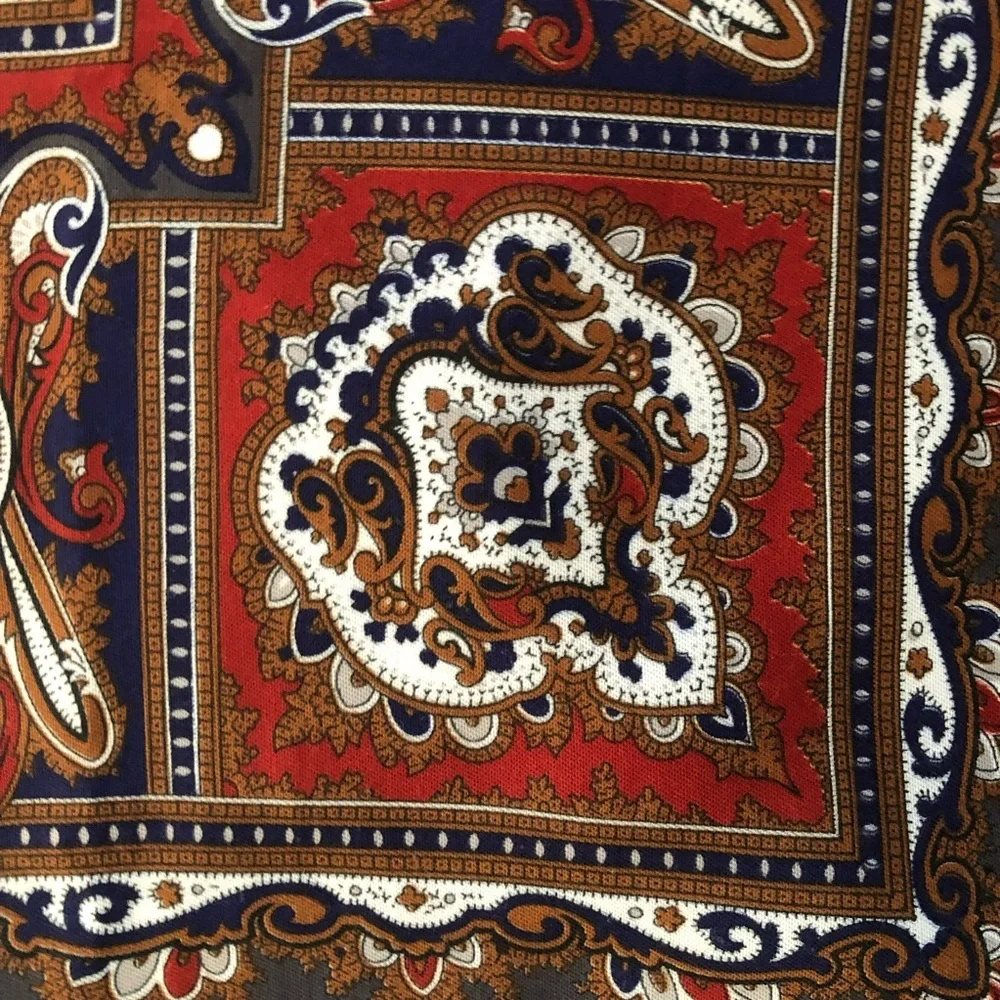Gina Ruccini Scarf Wrap Shawl Made in Italy Grey Burgandy/Red Blue Brown 45” NWT